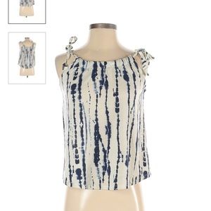 Derek Heart tie strap tie dye tank